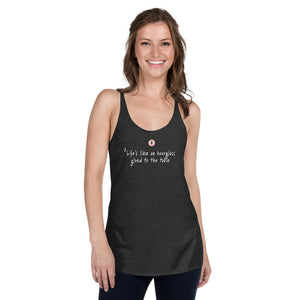 Life's like an hourglass glued to the table - ladies tank